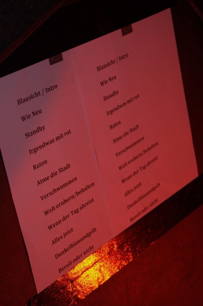Setlist Gerard Cairo Wuerzburg 2013