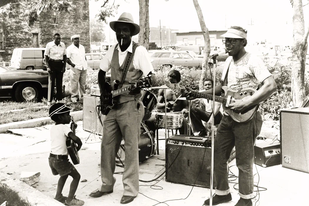 5 Little Pat Rushing Family Band Maxwell Street Area Chicago IL August 9 1981 Martin Feldmann